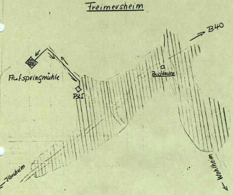  Zustellbezirk der Poststelle I 1968